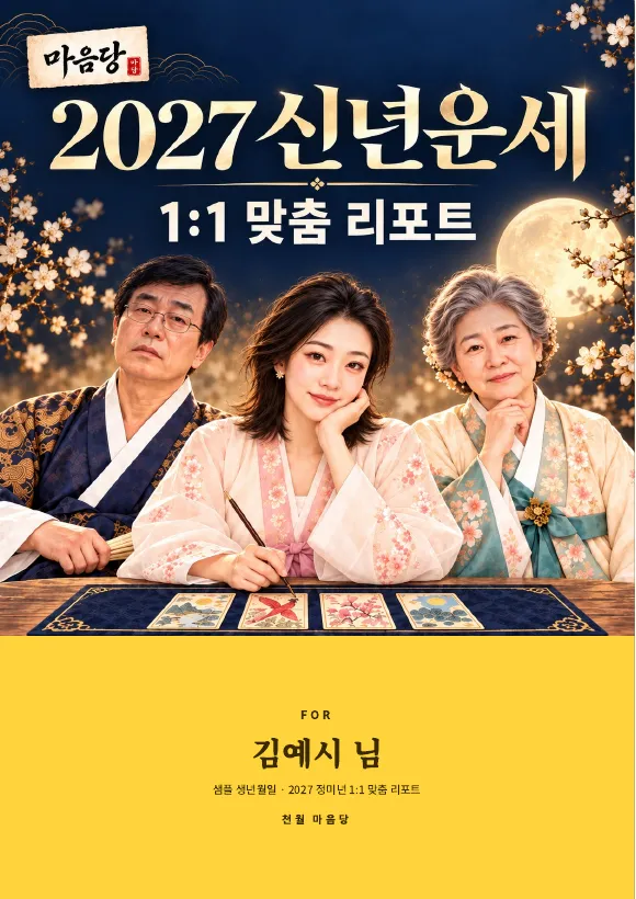 신년운세 리포트 샘플 표지